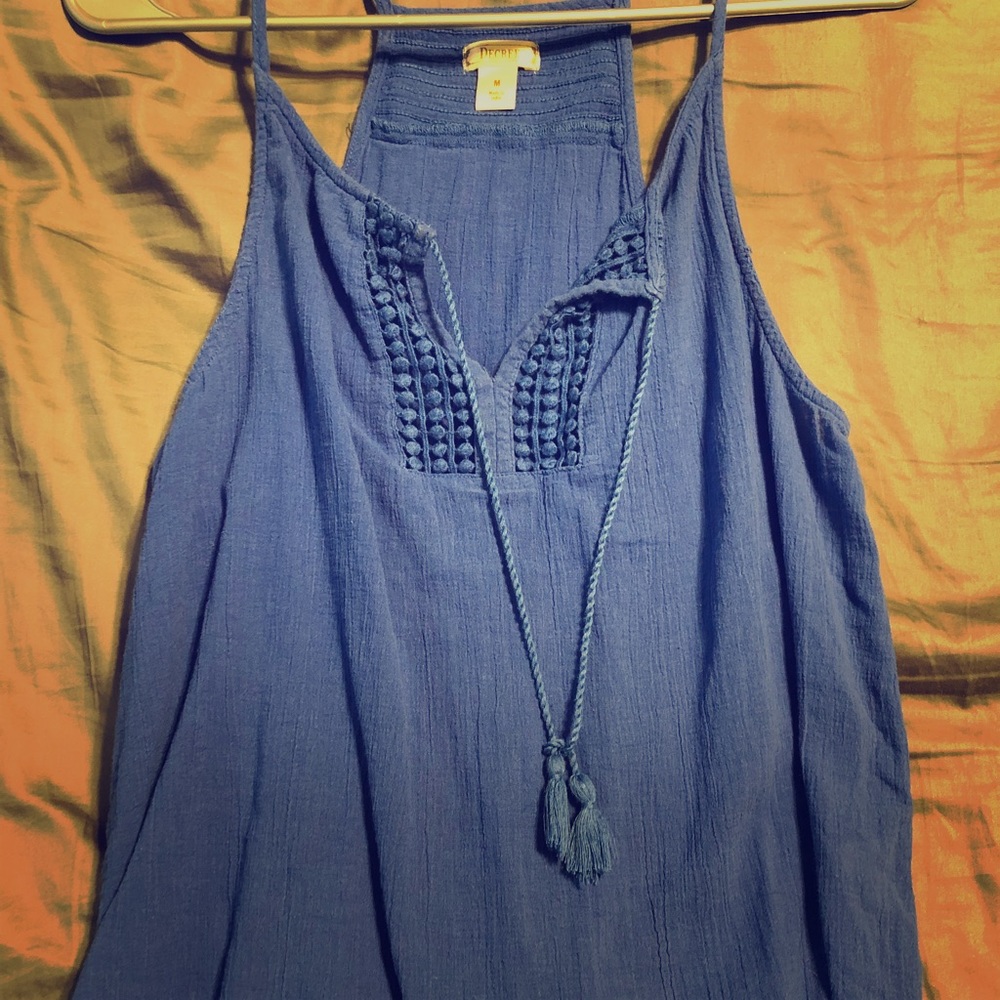Blue tank